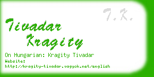 tivadar kragity business card